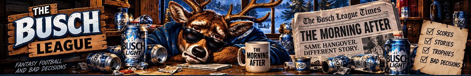 Hungover Busch League deer on Tuesday morning